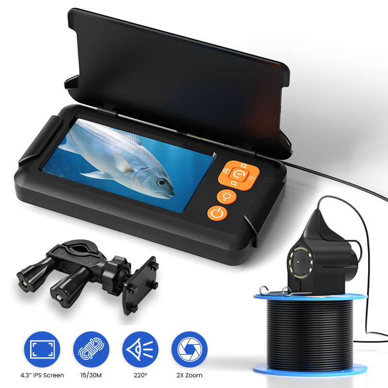 Fish Finder Cable - كاميرا صيد السمك بشاشة 4.3 بوصة