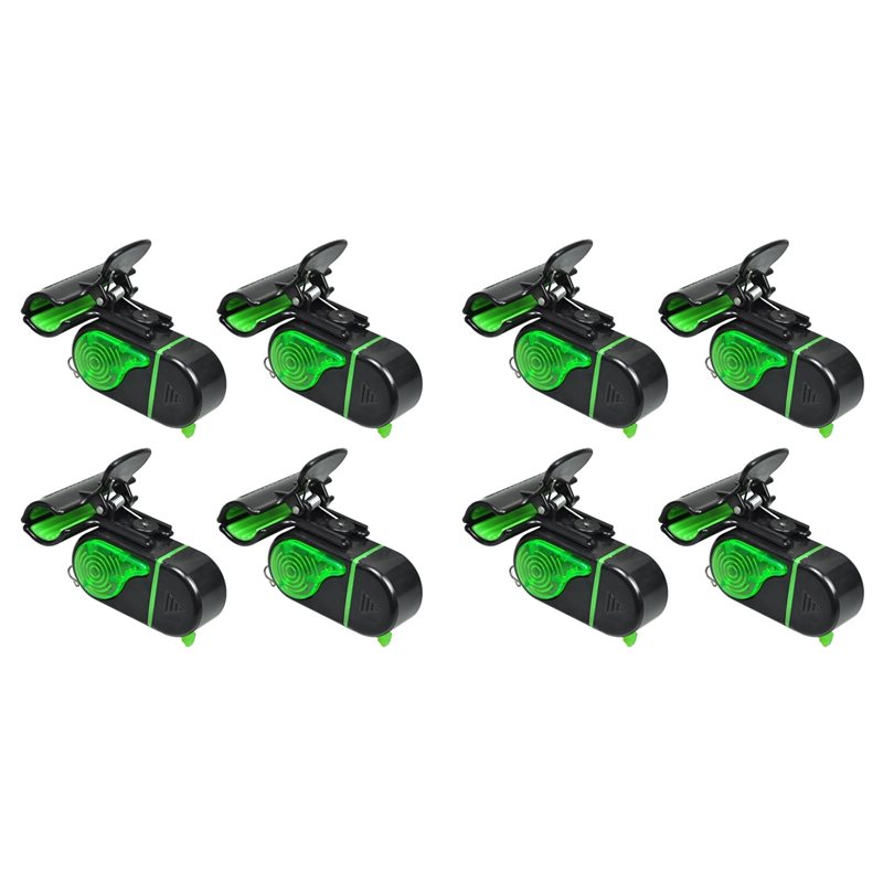 Bite Alarm - A06F-8PCS أجهزة إنذار لصيد الأسماك مع