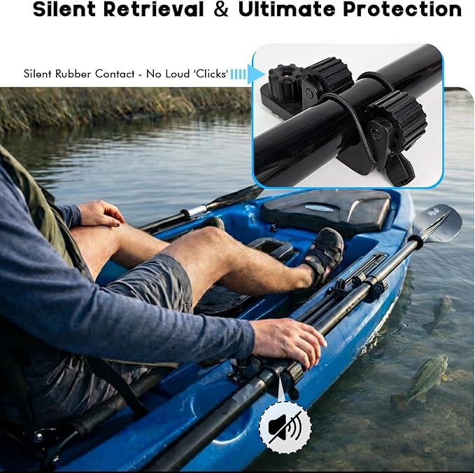 Fish Finder Mount - حامل مجداف الكاياك يثبت على المسار،