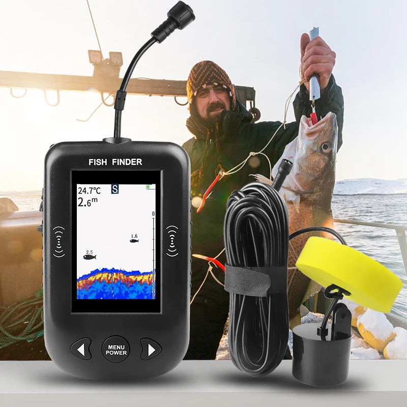 جهاز إلكتروني محمول Erchang XF - مراجعة Fish Finder Cable وسعره