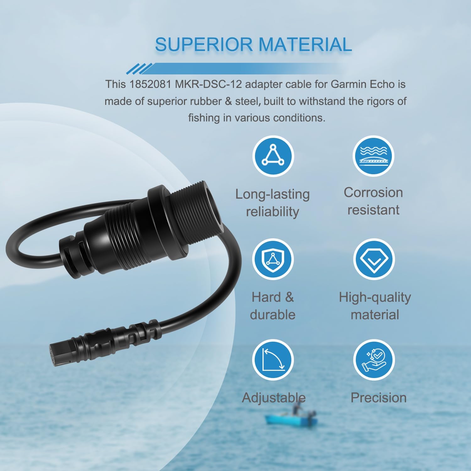 1852081   كابل محول MKR-DSC-12 - مراجعة Fish Finder Cable وسعره
