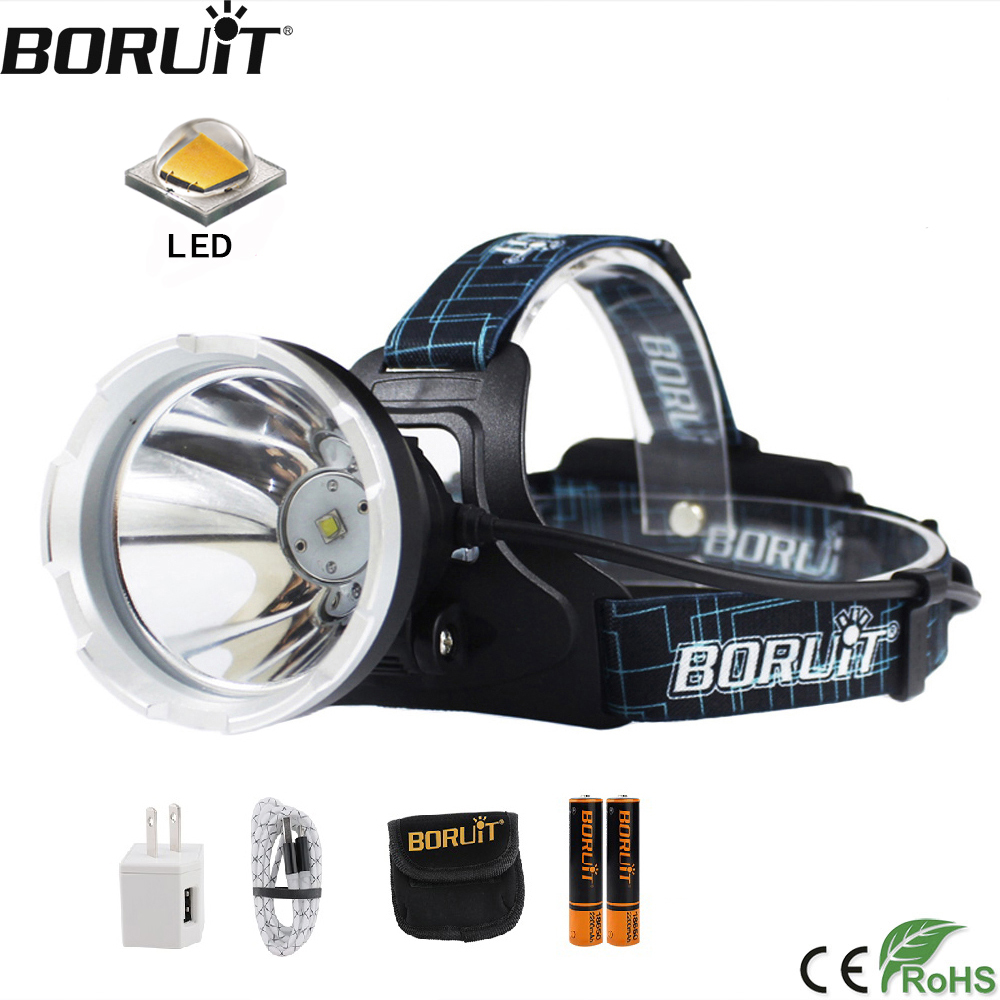 مصباح أمامي BORUIT B10 LED فائ - مراجعة Fish Finder Charger وسعره