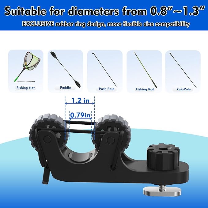 حامل مجداف الكاياك يثبت على ال - مراجعة Fish Finder Mount وسعره