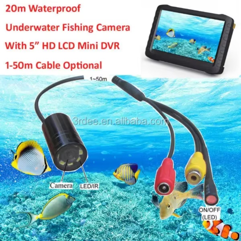 كاميرا فيديو محمولة للرؤية الل - مراجعة Fish Finder Cable وسعره